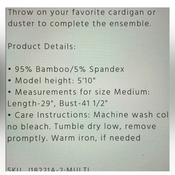 NWOT Johnny was Tokyo favorite bamboo long sleeve size S - Picture 6 of 9